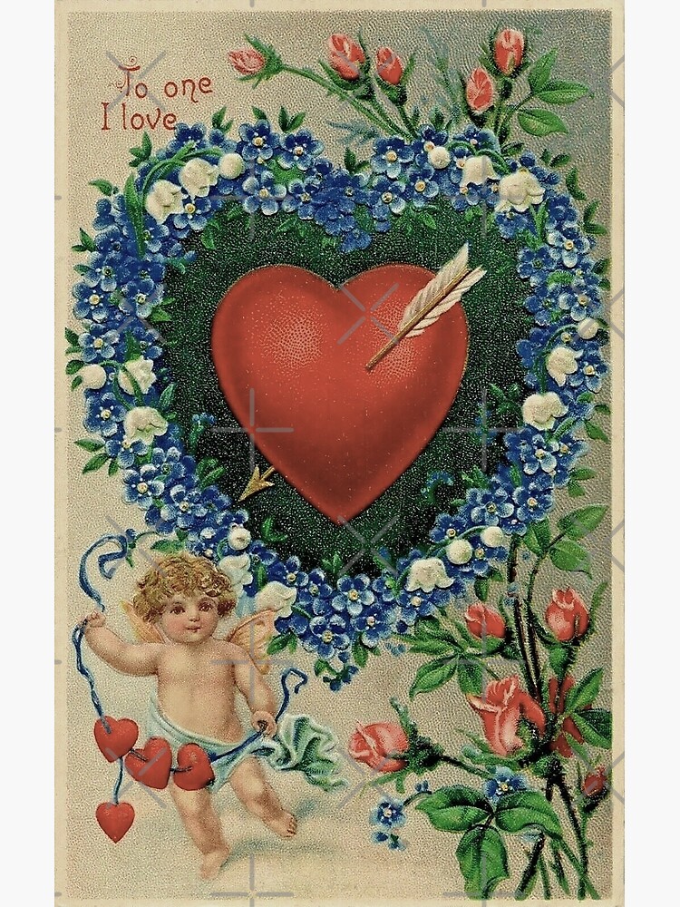 Vintage Victorian Valentine's Card Artwork / Valentine / Love