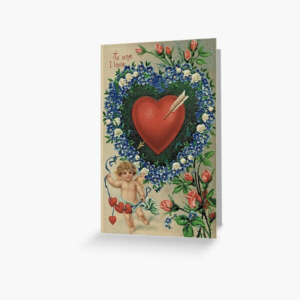 Odd Victorian Valentines Day Greetings Greeting Card for Sale by  forgottenbeauty