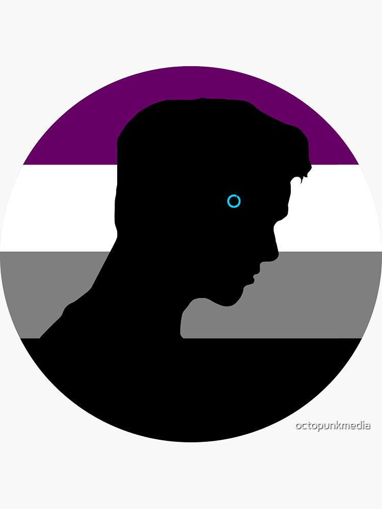 RK900 / Nines Asexual Flag by octopunkmedia