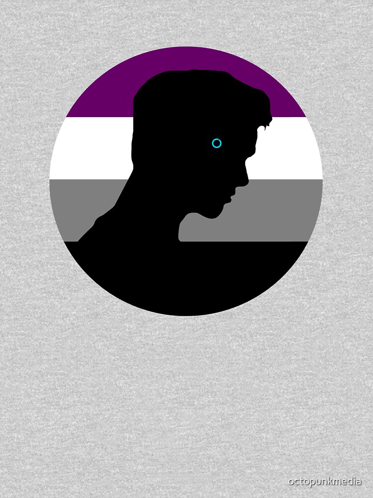 RK900 / Nines Asexual Flag by octopunkmedia