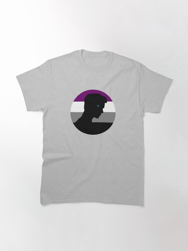 Alternate view of RK900 / Nines Asexual Flag Classic T-Shirt