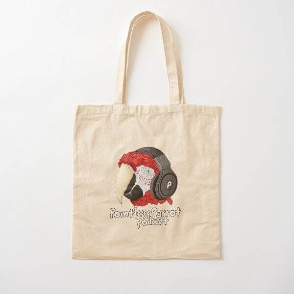 Basic Parrot Podcast Cotton Tote Bag