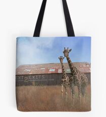 Where Giraffee roam or Rubber Necking? Tote Bag