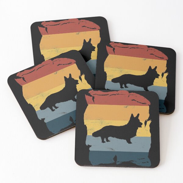 Item preview, Corgi Distressed Vintage Retro Silhouette designed and sold by DoggyStyles.