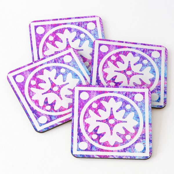 Item preview, Graphic Pink and Purple Tile designed and sold by PaintedbyCarol.