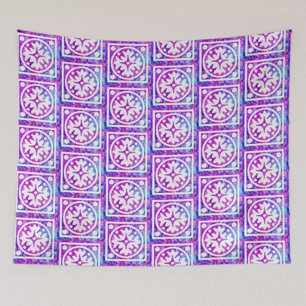 Item preview, Graphic Pink and Purple Tile designed and sold by PaintedbyCarol.