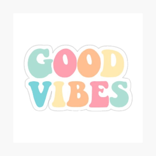 Lámina fotográfica «Good Vibes vsco girl» de HWinchester Redbubble