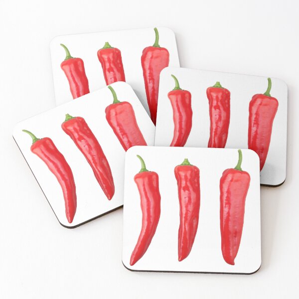 Item preview, Red chilli peppers isolated on white background designed and sold by nenovimages.