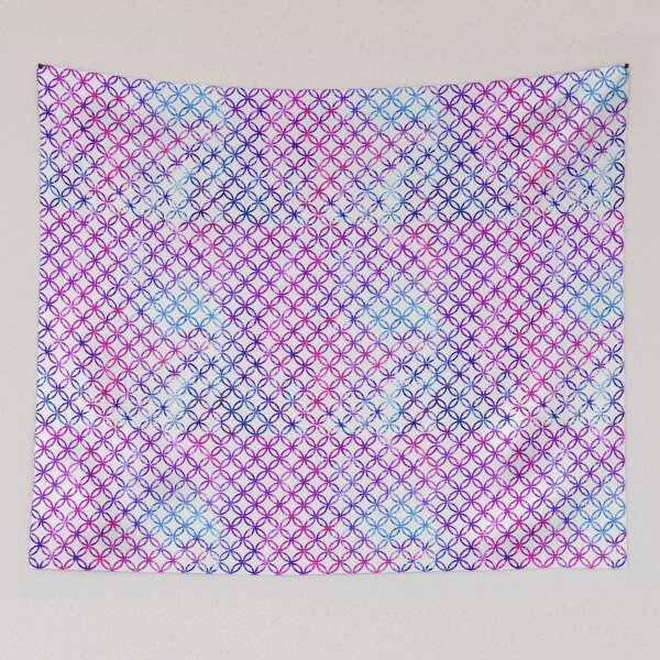 Item preview, Graphic Pink and Blue Circles designed and sold by PaintedbyCarol.