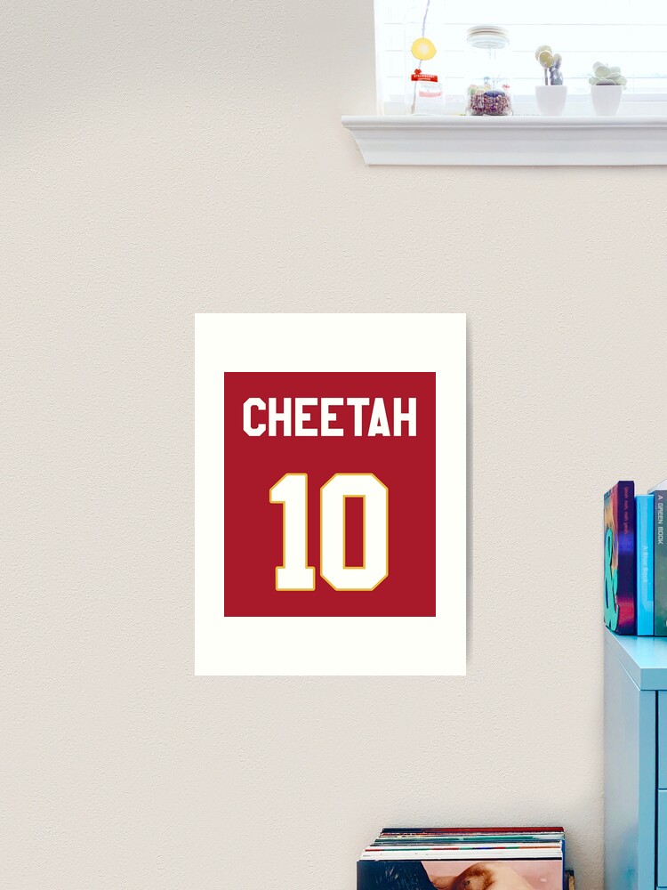 Limited Edition Tyreek Hill Jersey Style Shirt, Cheetah 10, Hill 10, Kansas  City Chiefs Shirt, Mug, Hoodie & Wall Tapestry! Framed Art Print for Sale  by GoatGear