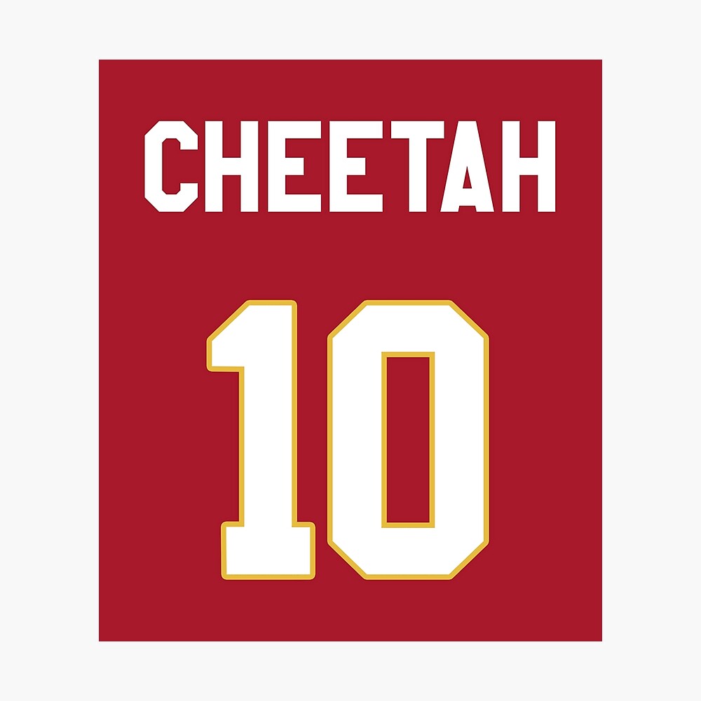 Limited Edition Tyreek Hill Jersey Style Shirt, Cheetah 10, Hill 10, Kansas  City Chiefs Shirt, Mug, Hoodie & Wall Tapestry!' Poster for Sale by  GoatGear