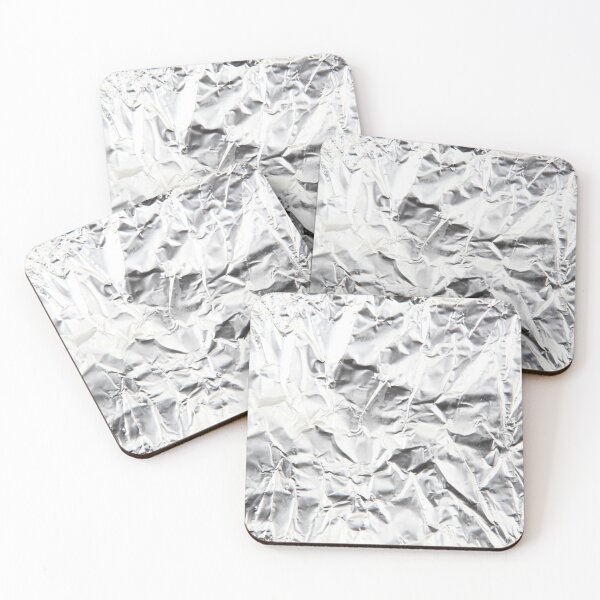 Item preview, Close-Up Of Crumpled Aluminum Foil designed and sold by nenovimages.