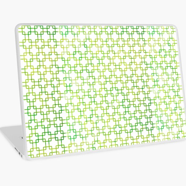 Graphic Green Squares Laptop Skin