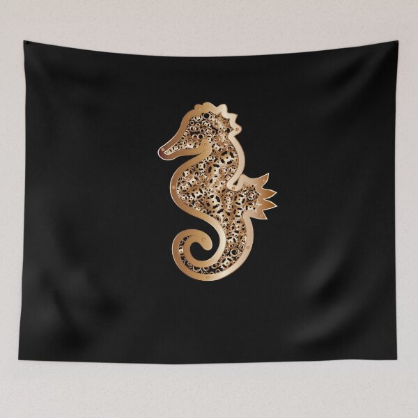Item preview, Steampunk seahorse abstract design designed and sold by Gerald Waters.