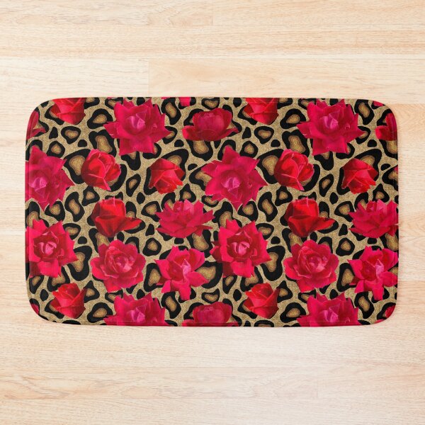 Item preview, Leopard Print with red roses designed and sold by artlovepassion.