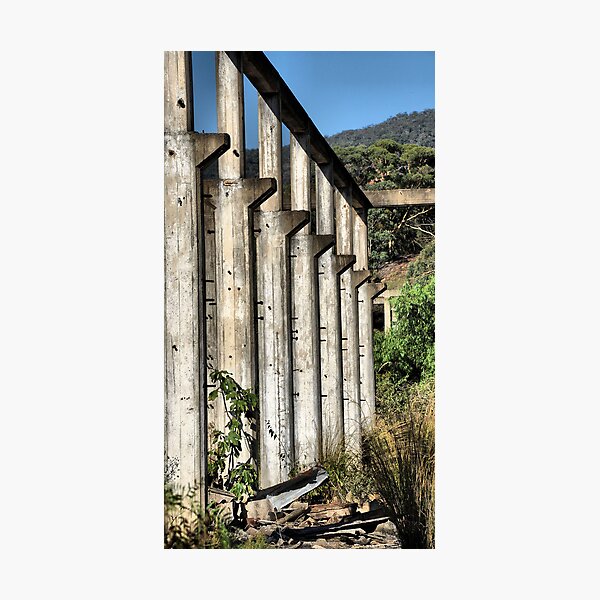 Shale Work Ruins 2 - Glen Davis NSW Australia Photographic Print