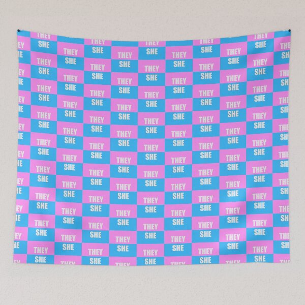 Item preview, They/She Transgender Pride designed and sold by keatonposada.