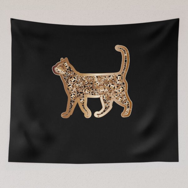 Item preview, Steampunk cat abstract design designed and sold by Gerald Waters.
