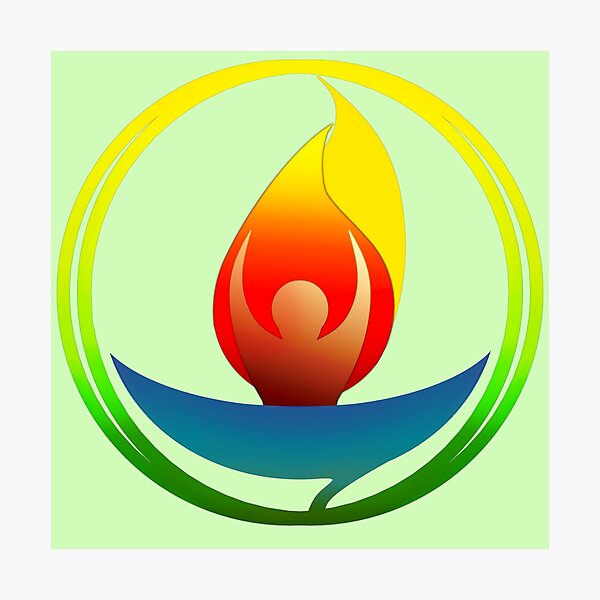 The Light of Truth, The Fire of Commitment Photographic Print