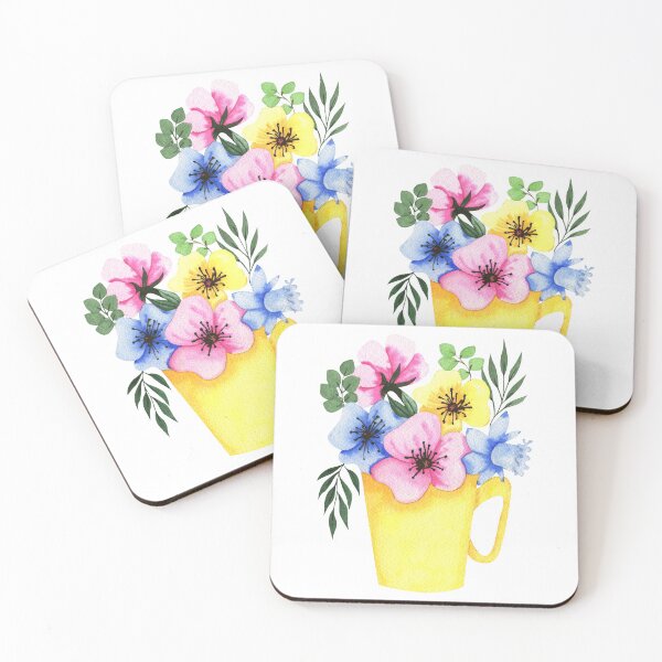 Item preview, Spring flowers in a yellow cup designed and sold by Alaskandreamer.