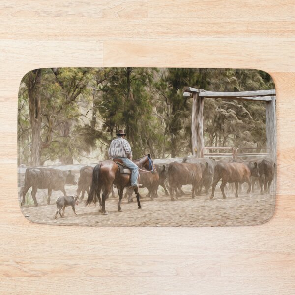 Item preview, Cattle Mustering Paint 1 designed and sold by Candice O'Neill.