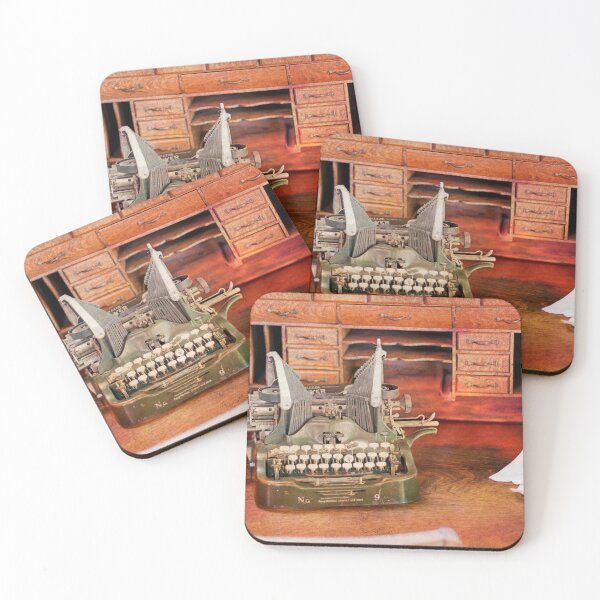 Item preview, Type Writer on Antique Desk designed and sold by Gunter Nezhoda.