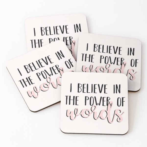 Item preview, I Believe in the Power of Words designed and sold by bathwater.