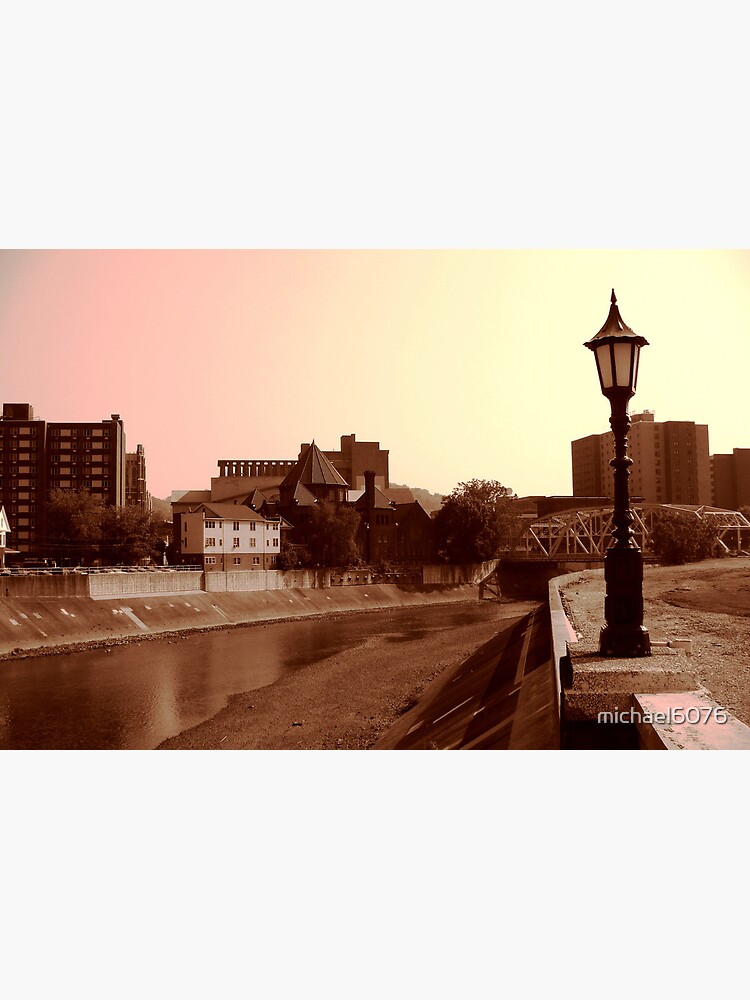 "Johnstown, Pennsylvania on the Stonycreek" Canvas Print for Sale by