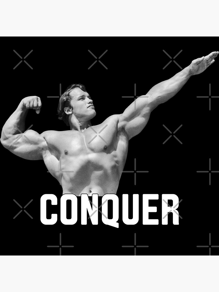 arnold conquer poster framed