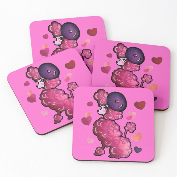 Item preview, Vintage French Poodle Love designed and sold by ComicKitsch.
