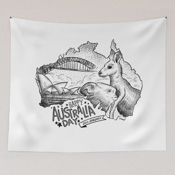 Item preview, Happy Australia Day  designed and sold by mouad naouiri.