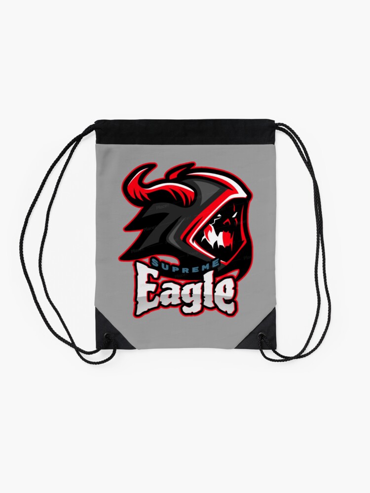 Supreme Eagle Drawstring Bag By Xxeagles43xx Redbubble - black supreme side bag pouch roblox