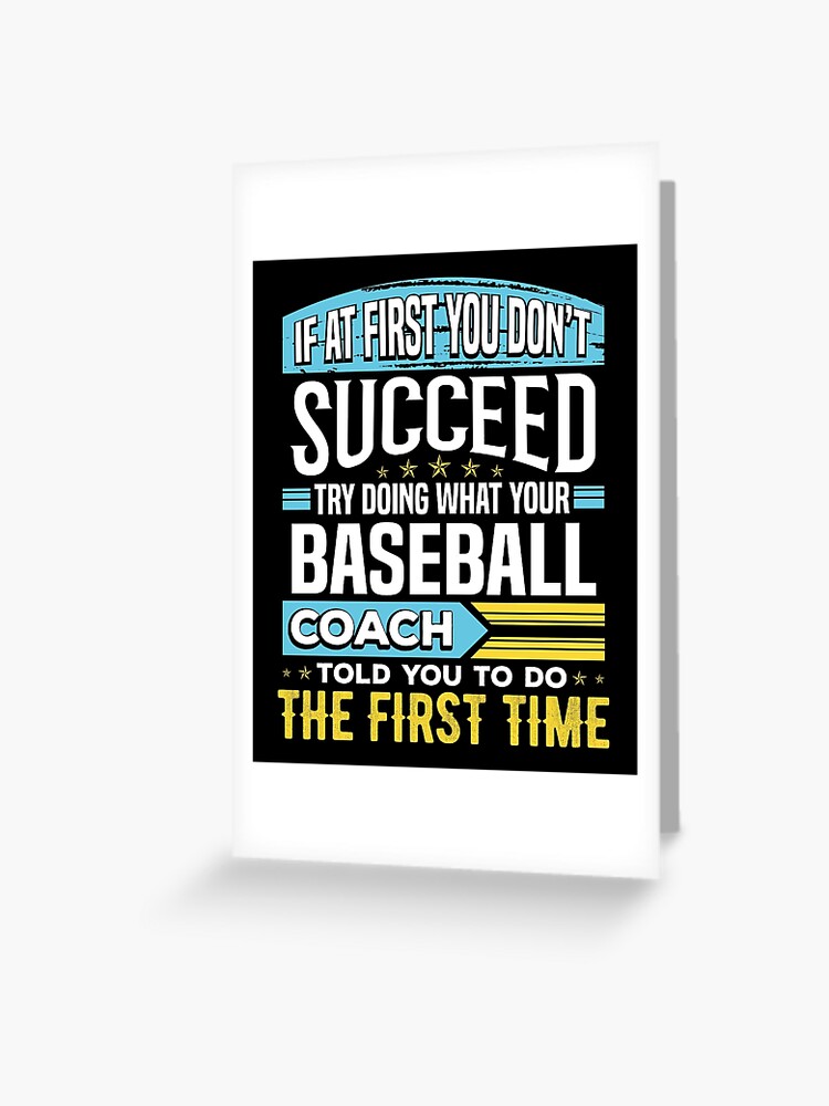 Baseball Coach Thank You Gift design Best Coach EVER Greeting Card for  Sale by EstelleStar