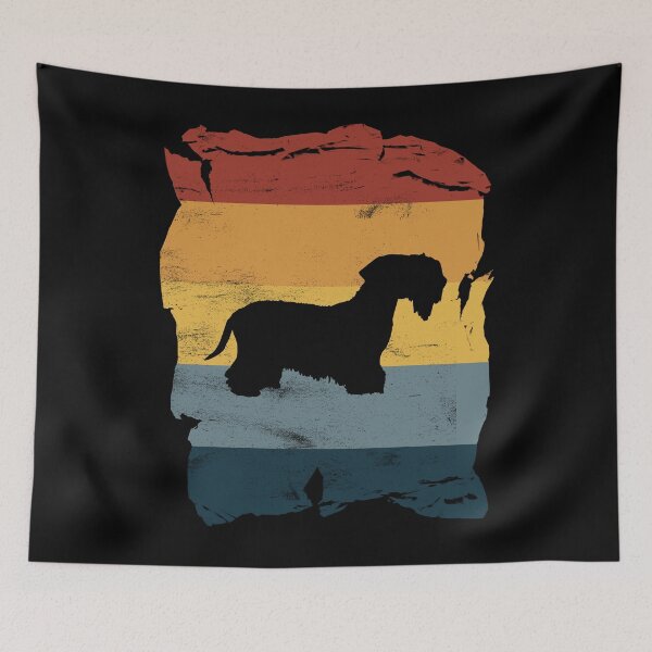 Item preview, Cesky Terrier Distressed Vintage Retro Silhouette designed and sold by DoggyStyles.