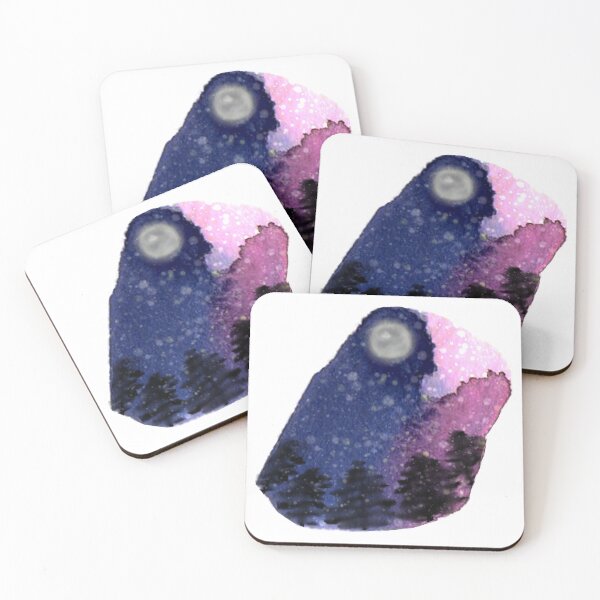 Item preview, Starry Night Watercolor designed and sold by PaintingbyAgnes.
