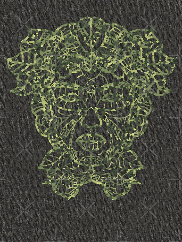 Thumbnail 5 of 5, Pullover Hoodie, Mother Earth Camo Green designed and sold by ninjainatux.
