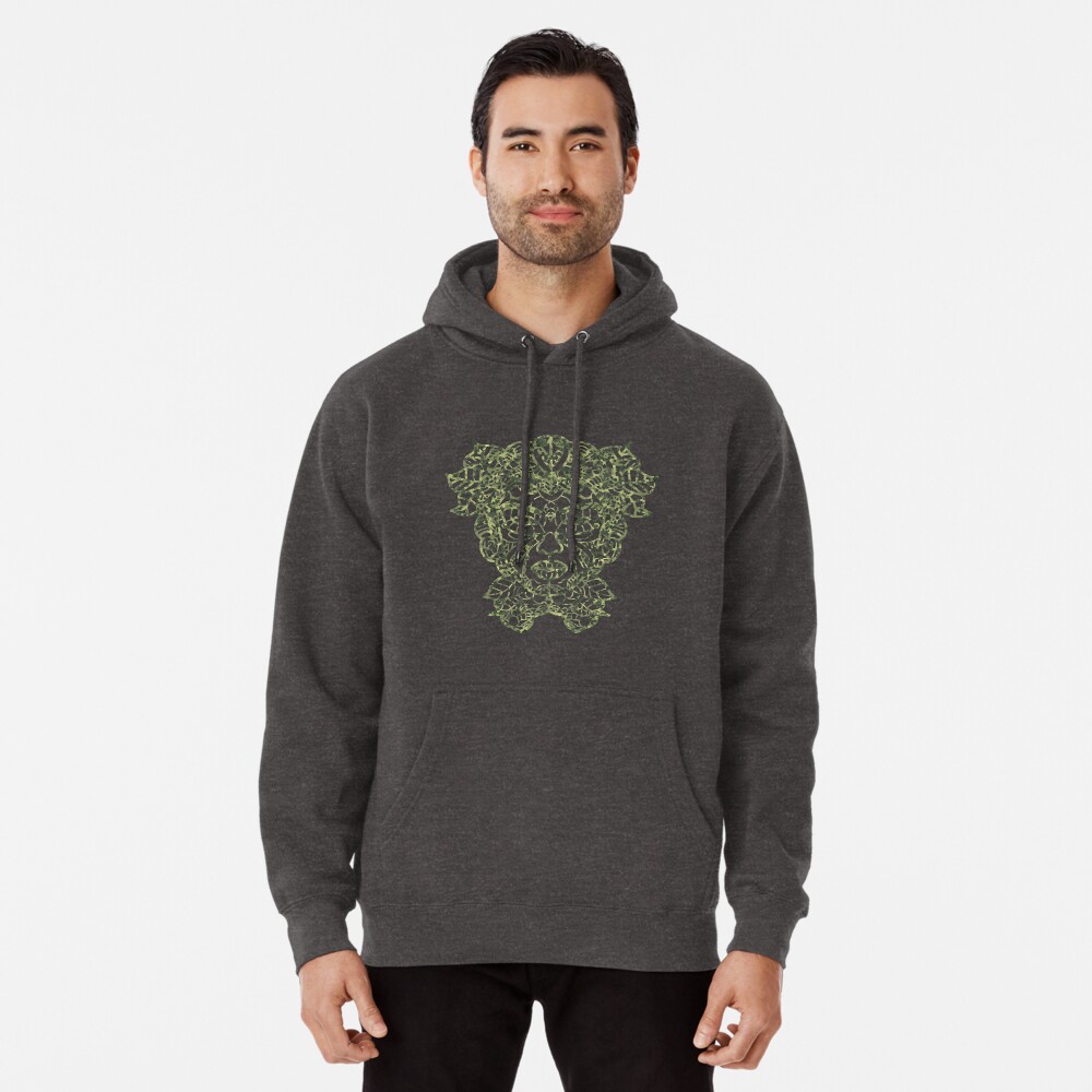 Mother Earth Camo Green Pullover Hoodie