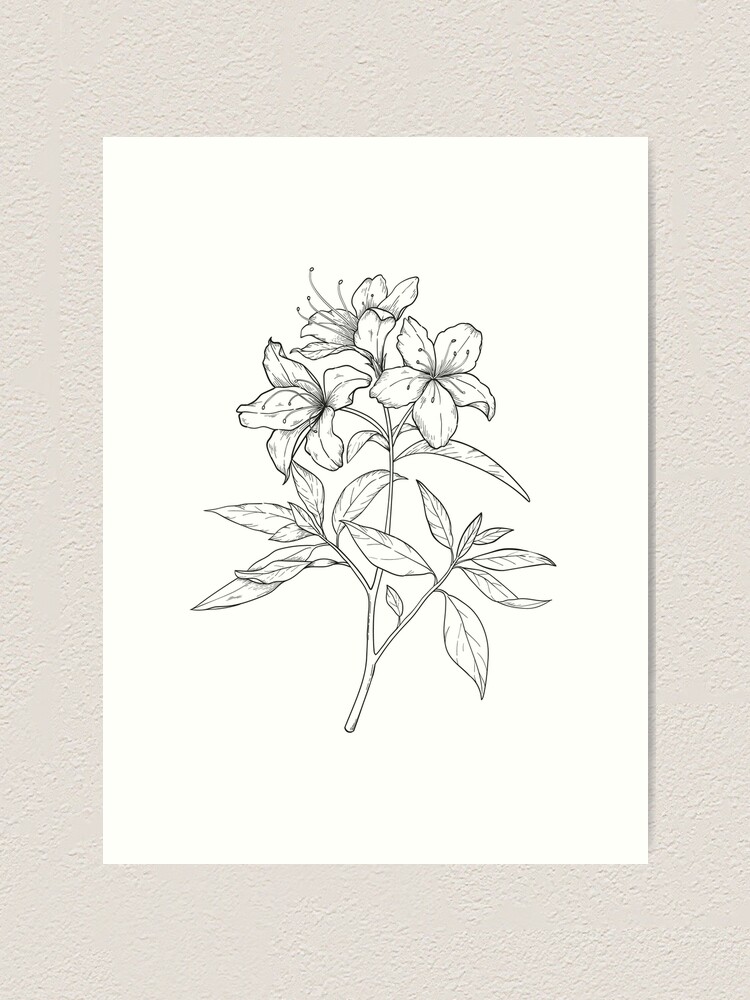 Alternate view of Azalea Art Print