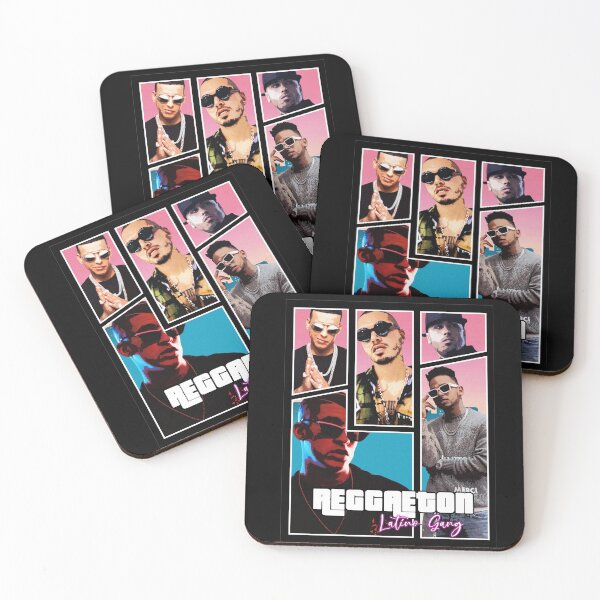 Reggaeton - Latino Gang Coasters (Set of 4)
