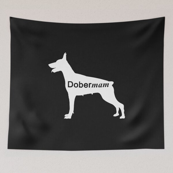 Item preview, Doberman dog Silhouette with text  designed and sold by shawaky.