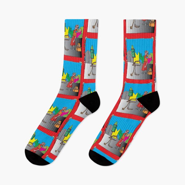 Item preview, Robbie Robot and Ms. Red, TeresaTown at Redbubble 2020 designed and sold by Mark Stansberry.