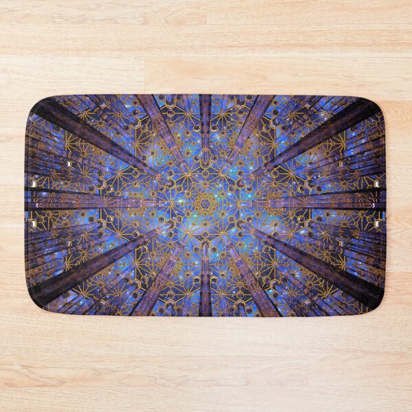 Crystal Generator Grid Healing Room Bath Mat