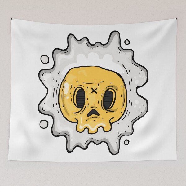 Item preview, Fried egg with skull. designed and sold by emphatic.