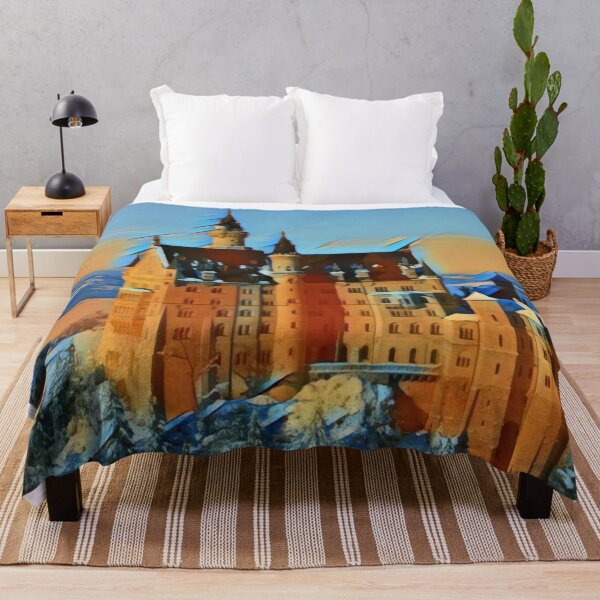 Item preview, Castillo de los cisnes, Alemania en pintura al óleo designed and sold by wel3kxial.