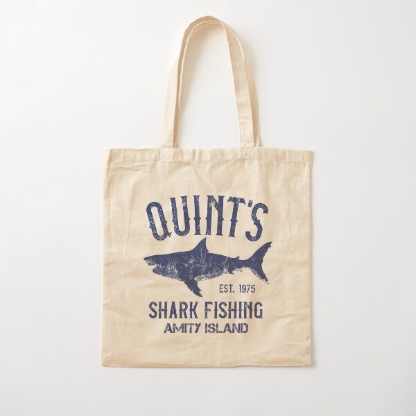 Cotton Canvas Sharks Tote Bag