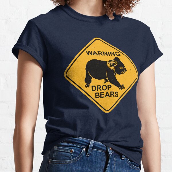 Item preview,  Warning - Drop Bears - Funny Koala Road Sign designed and sold by IncognitoMode.
