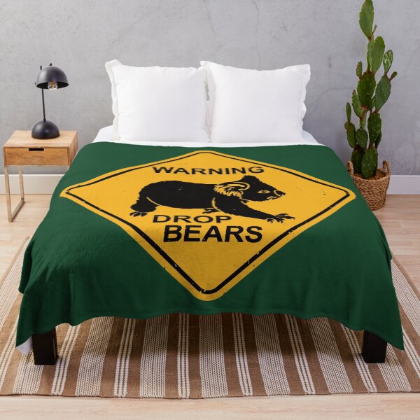 Item preview,  Warning - Drop Bears - Funny Koala Road Sign designed and sold by IncognitoMode.