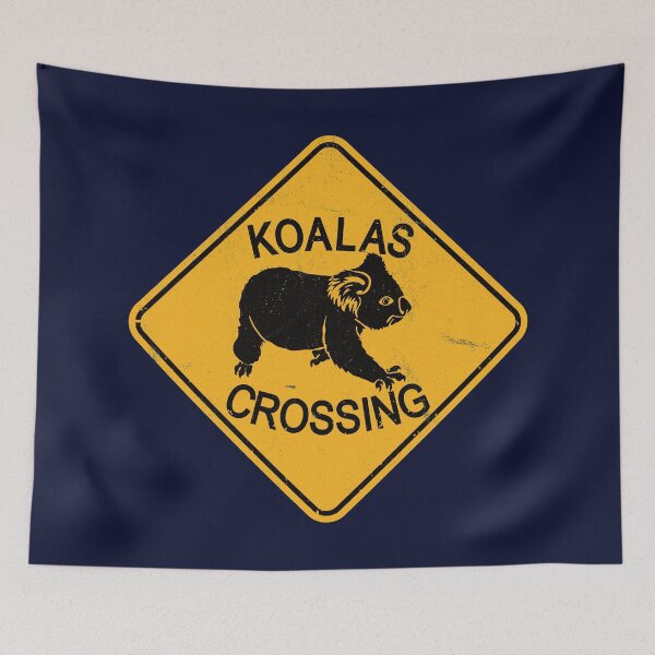Item preview, Koalas Crossing - Koala Warning Road Sign designed and sold by IncognitoMode.