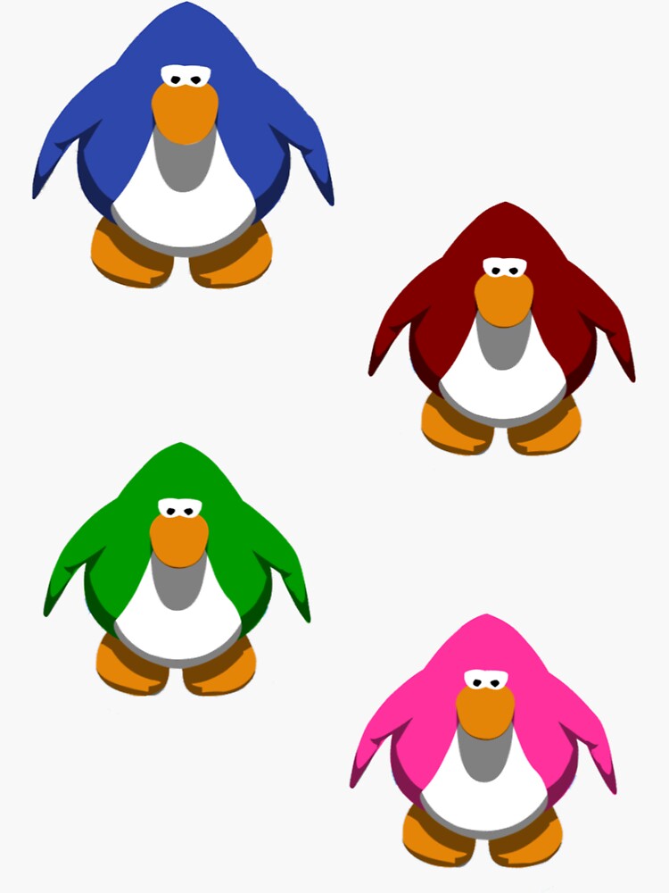 eat the rich - club penguin Sticker for Sale by charlottespice