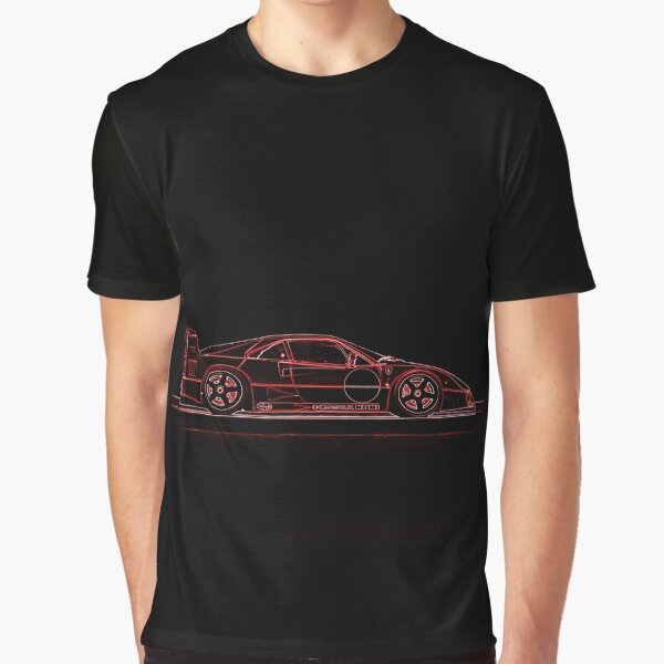 100 Miles per Hour Ferrari F40 The Greatest Ever T-Shirt Black / XL